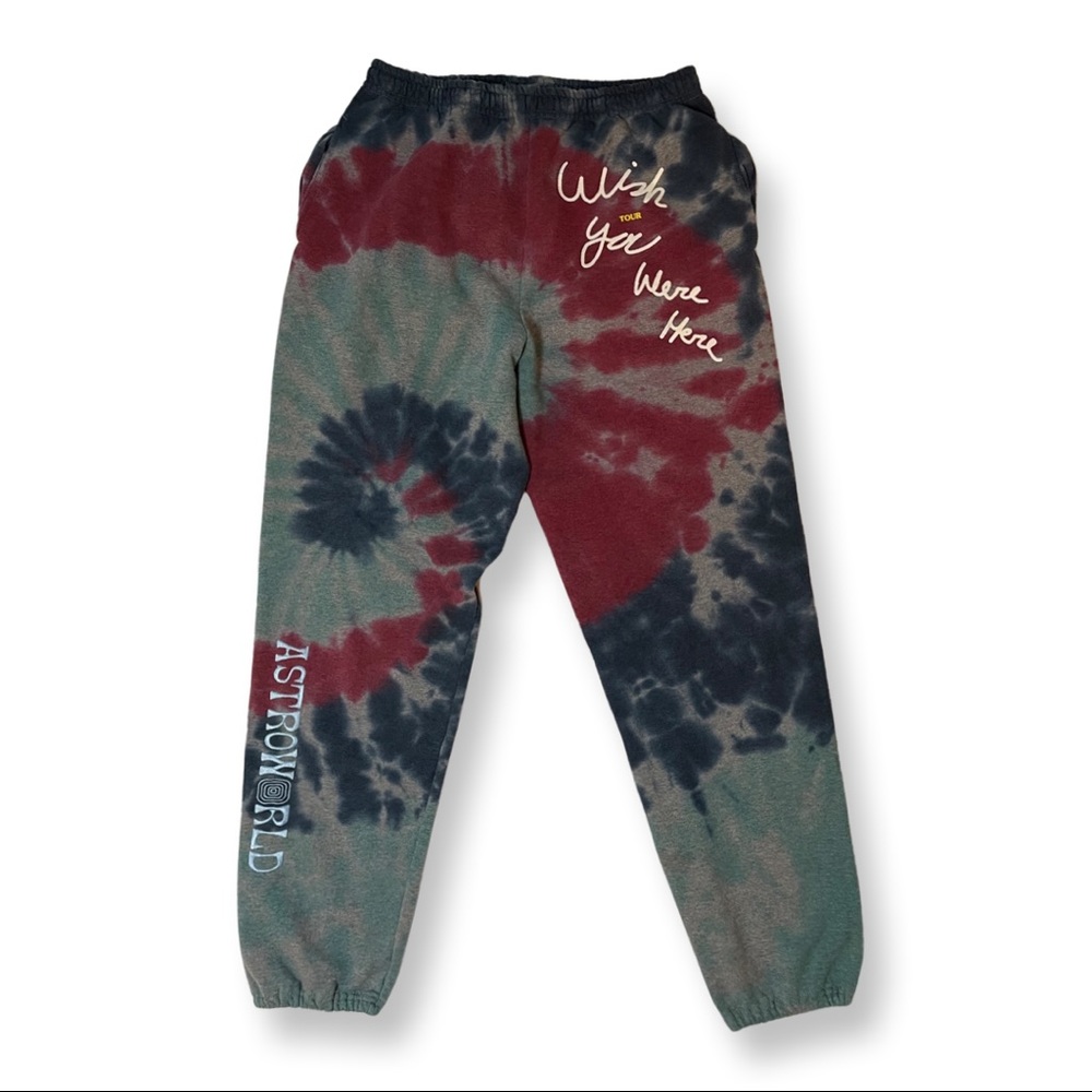 Astroworld Tour Tie Dye Sweatpants LARGE